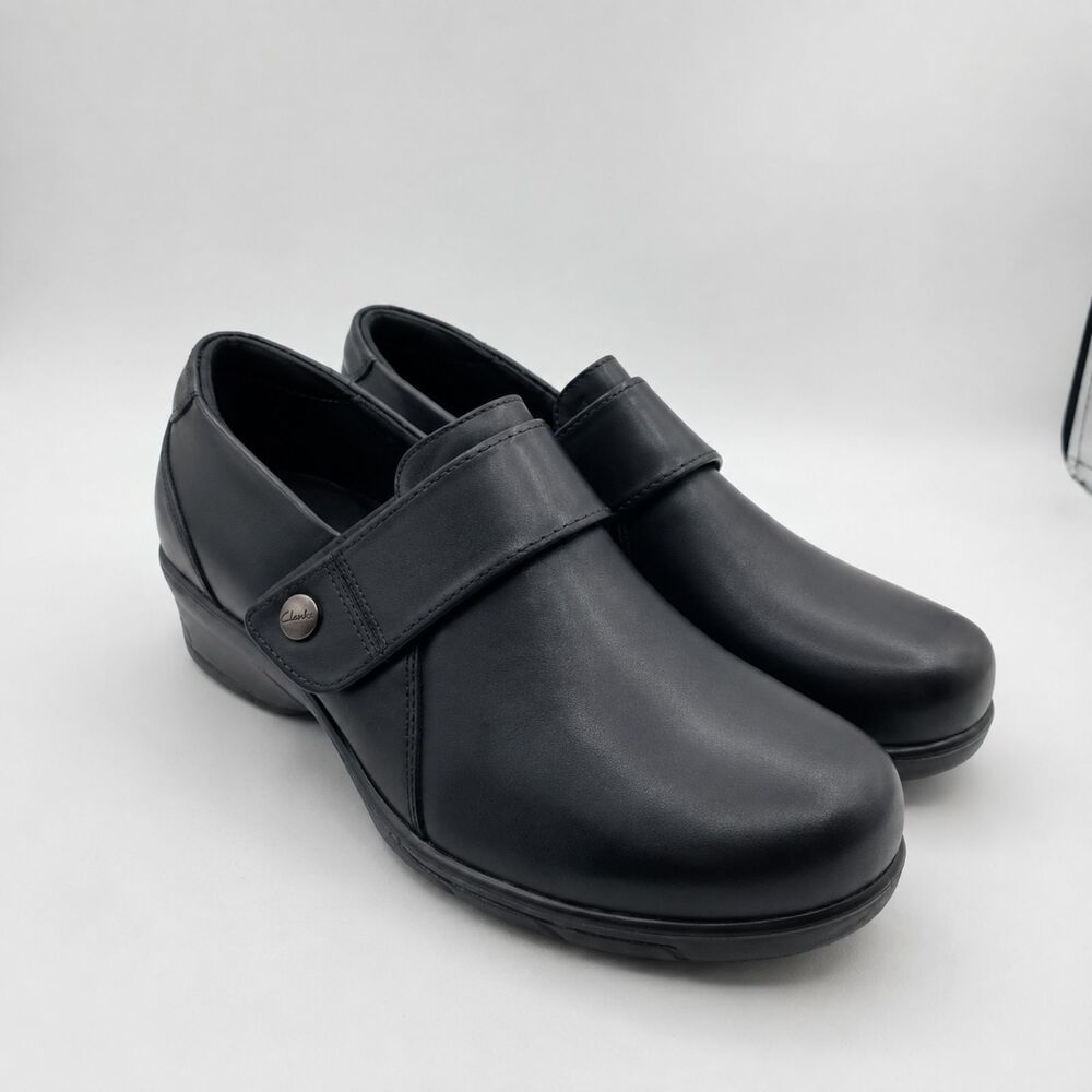 Propet Women's Wallis Casual leather Clog, Black 11 Medium US